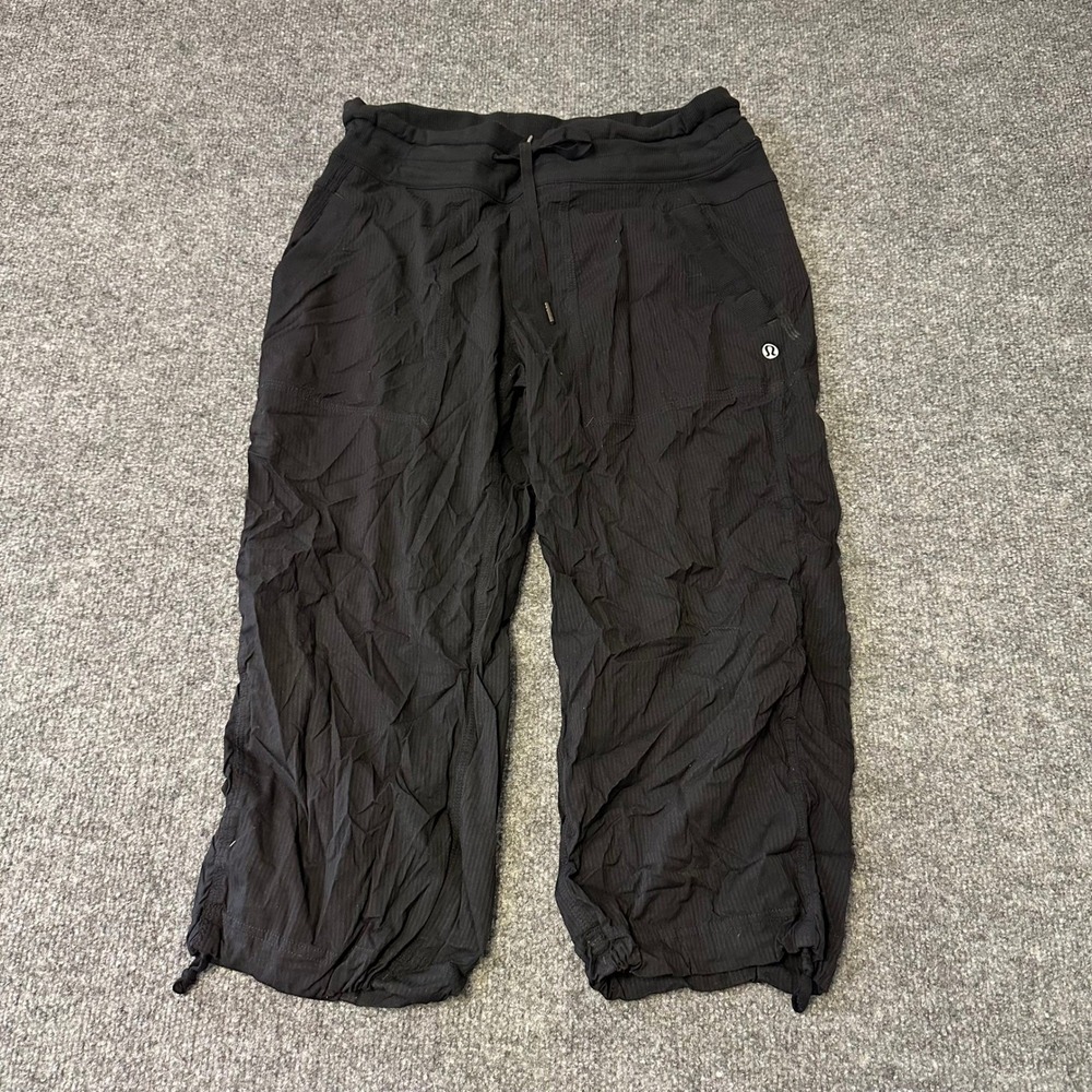 Lululemon Pants Womens Size 6 Black Dance Studio Crop Jogger Lightweight Casual